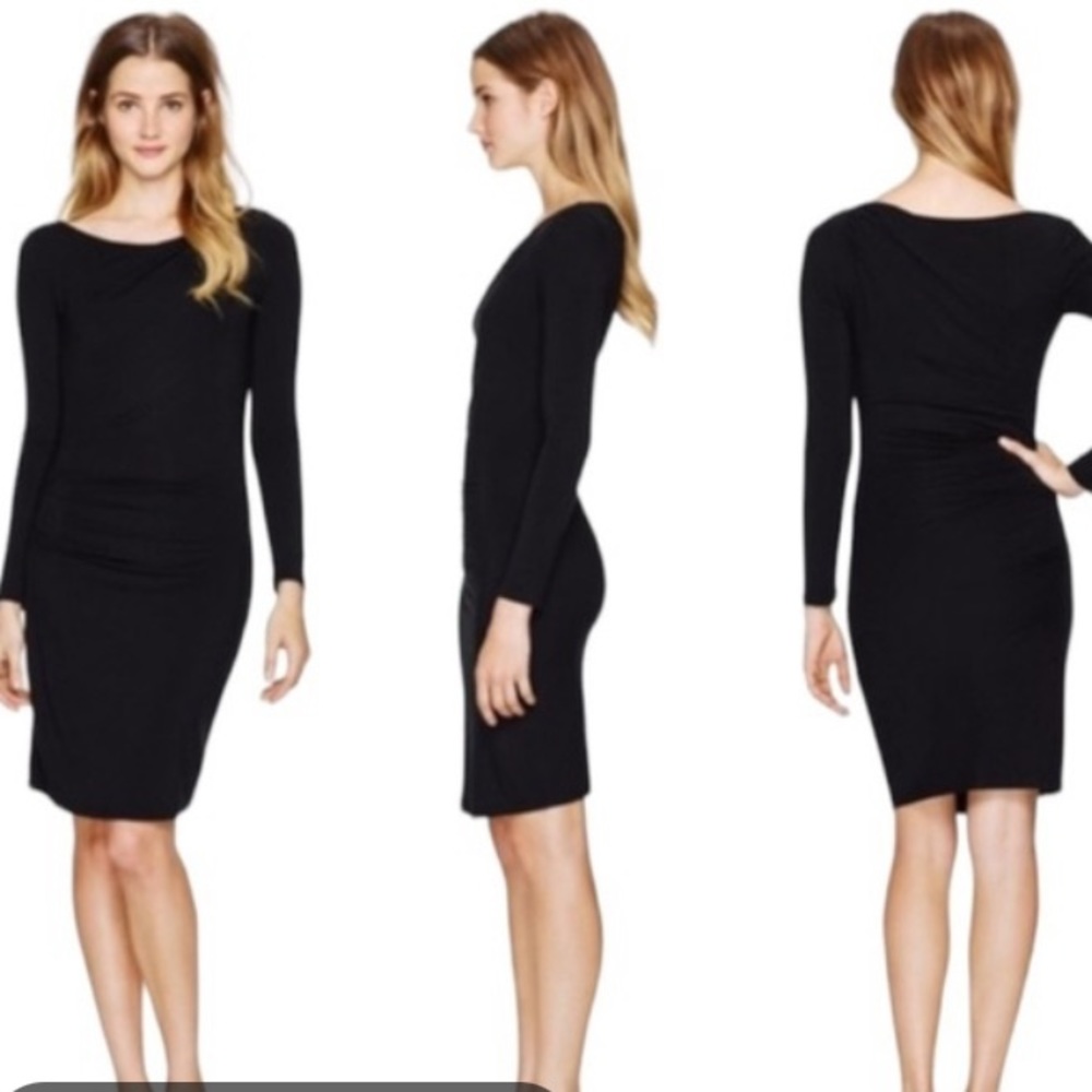Babaton | Joaquin Ruched Dress in Burgundy